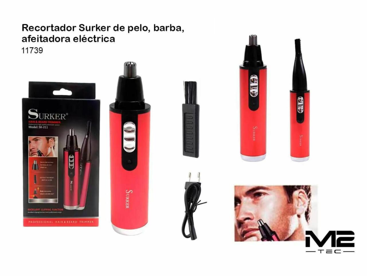 Afeitadora Recortadora de Nariz y Oreja Surker SK - 211 Profesional - Astihl - quality