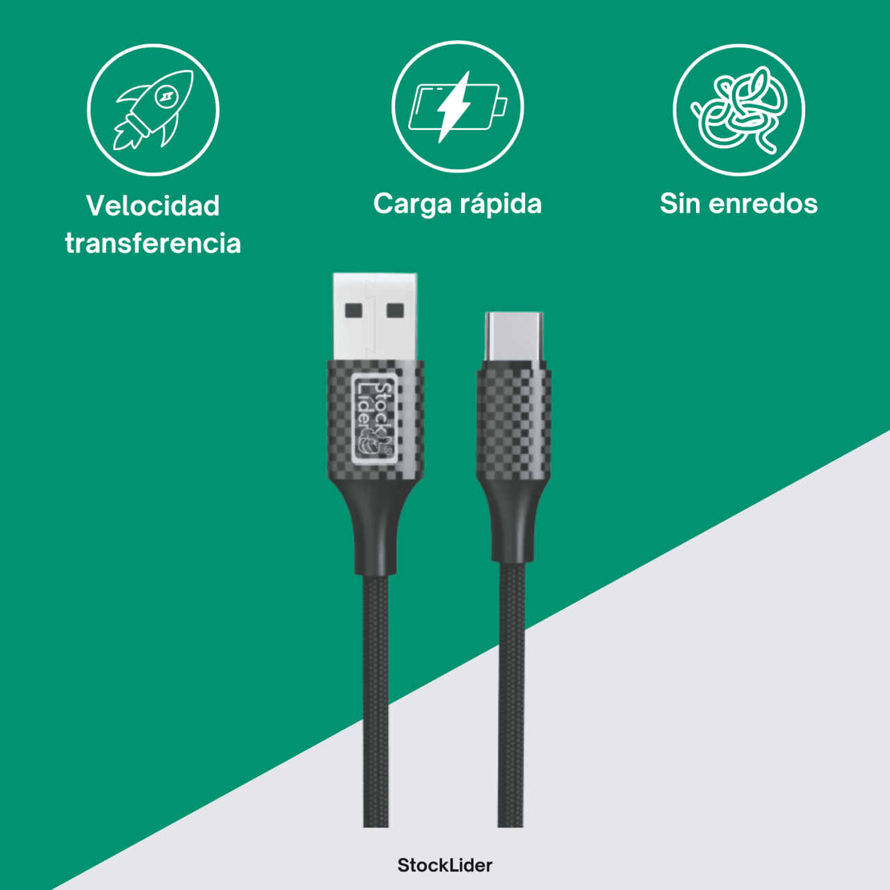CABLE DE CARGA USB - TIPO C 3M - Astihl - quality
