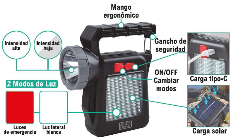 Lámpara solar portátil - Astihl - quality