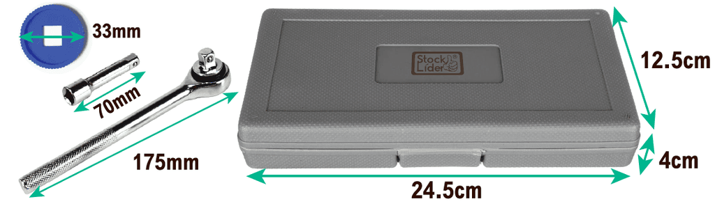 Maletín con llaves de vaso y accesorios - Astihl - quality