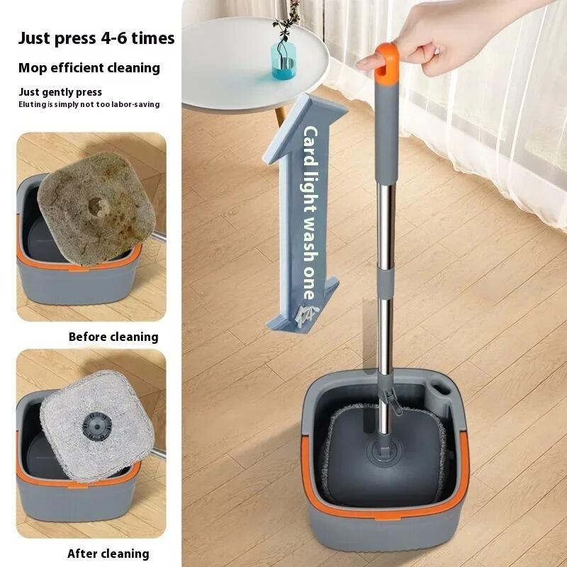 Mopa cuadrada giratoria con cubo de separación de aguas - Astihl - quality