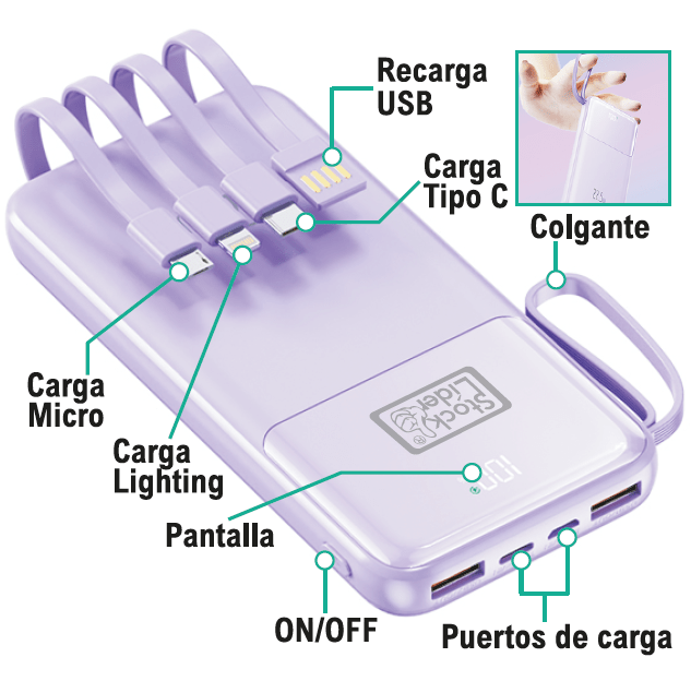Powerbank carga rápida - Astihl - quality
