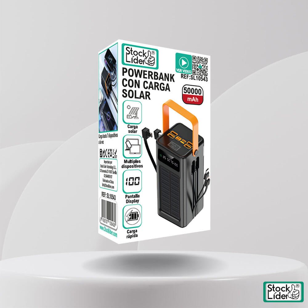 Powerbank con carga solar - Astihl - quality