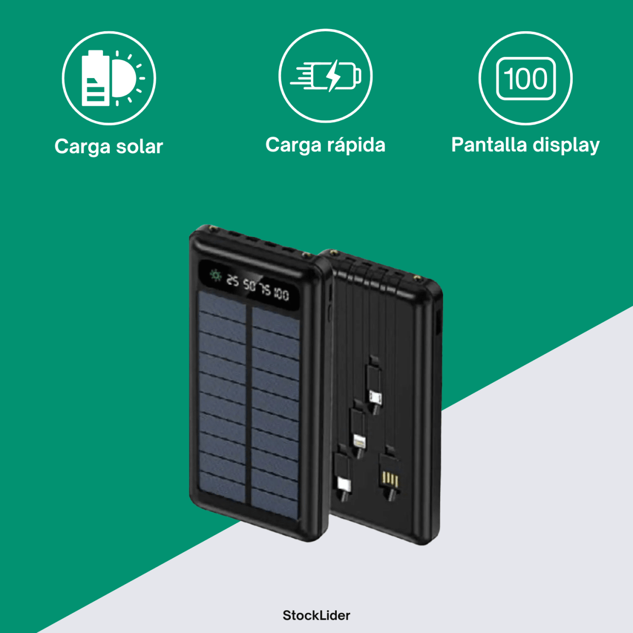 Powerbank con carga solar - Astihl - quality