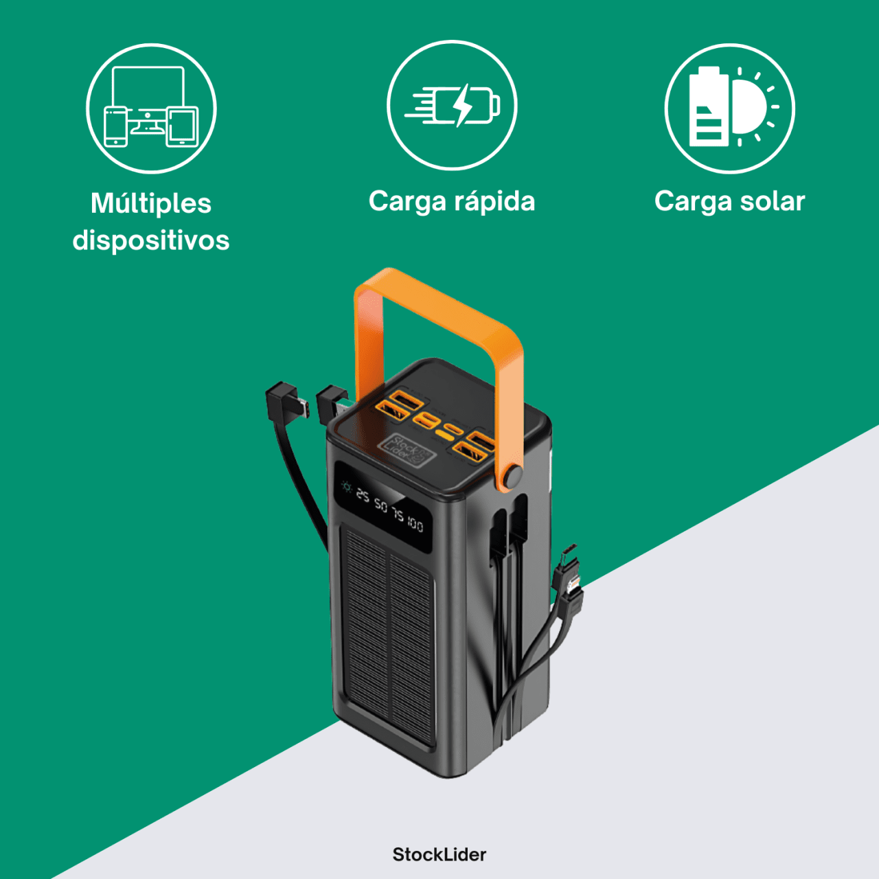 Powerbank con carga solar - Astihl - quality