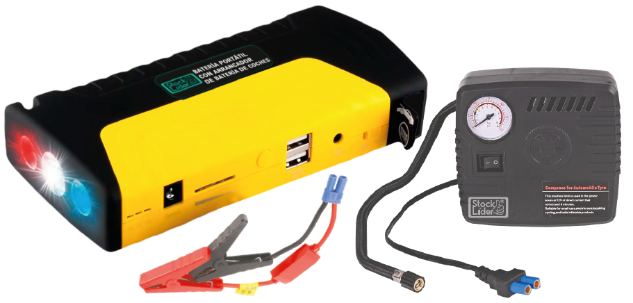 Arrancador para coches con compresor de aire