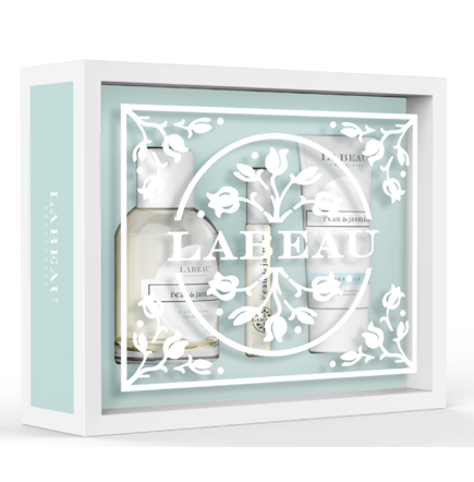 Estuche  Labeau Jazmín – Eau de Toilette 100 ml + Gel Corporal 100 ml + Fragancia de Bolso