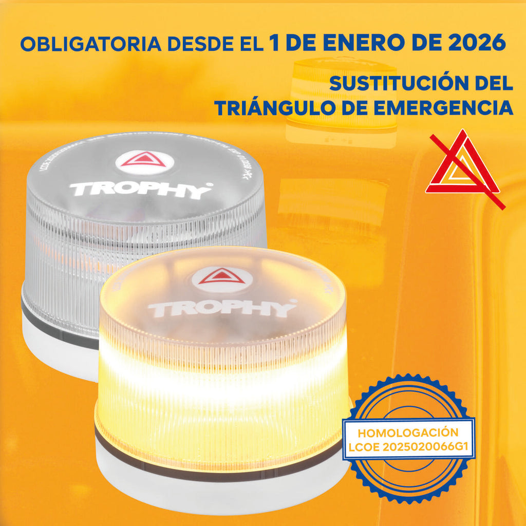 Pack 2 Piezas De Balizas Luces Emergencia V16 Homologada DGT con Geolocalización Baliza Coche Conectada DGT 3.0
