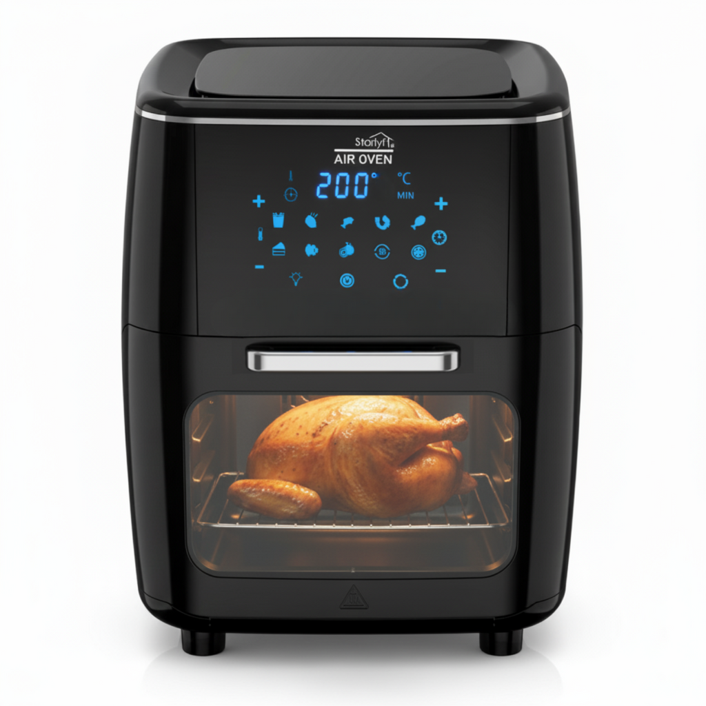 Horno freidora de aire de 12 L de capacidad