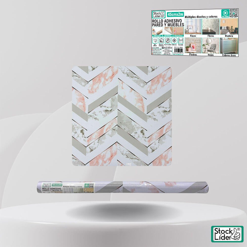 Rollo adhesivo pared y muebles 45cm x 2m - Astihl - quality