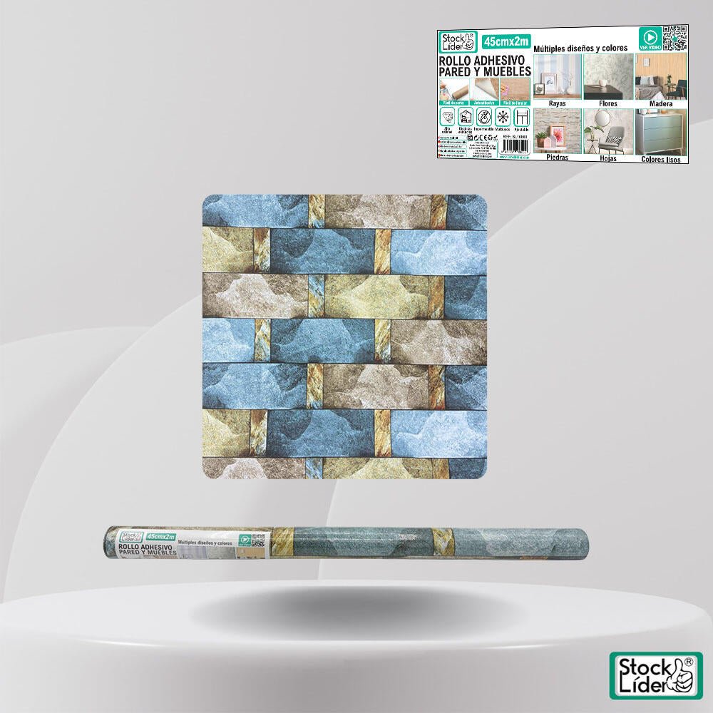 Rollo adhesivo pared y muebles 45cm x 2m - Astihl - quality