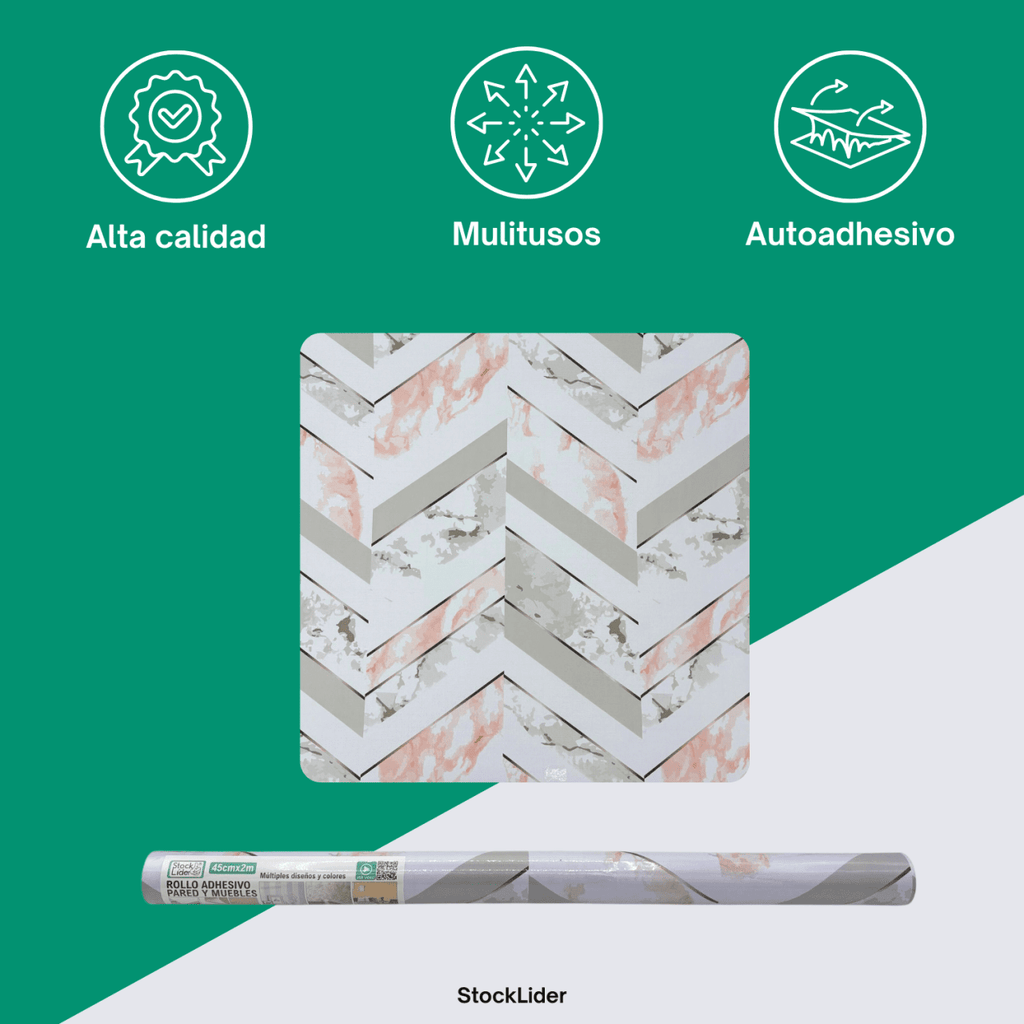 Rollo adhesivo pared y muebles 45cm x 2m - Astihl - quality