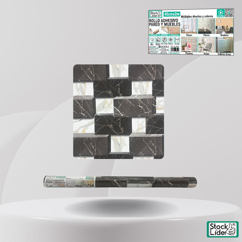 Rollo adhesivo pared y muebles 45cm x 2m - Astihl - quality